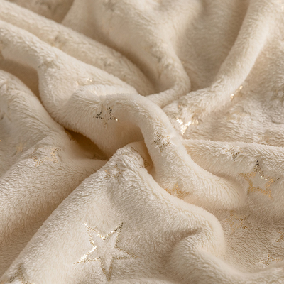 Flannel Fabric Sequin Cloth Super Soft High Quality 100% Polyester Fabric Anti-Static Tanning Blanket